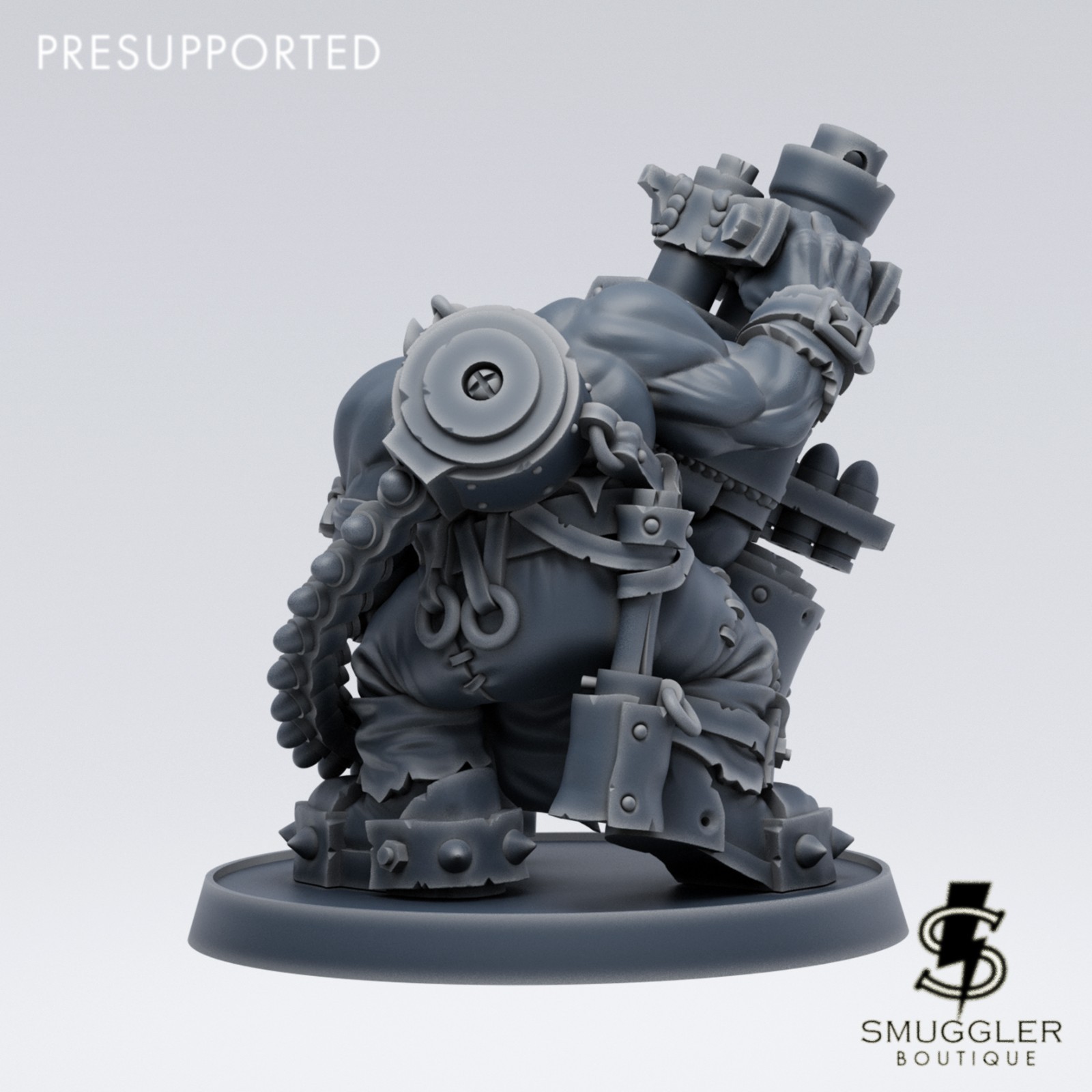 Ork Skuzgad Da Big Shoota - Space Orc Proxy 3D Tabletop Miniature