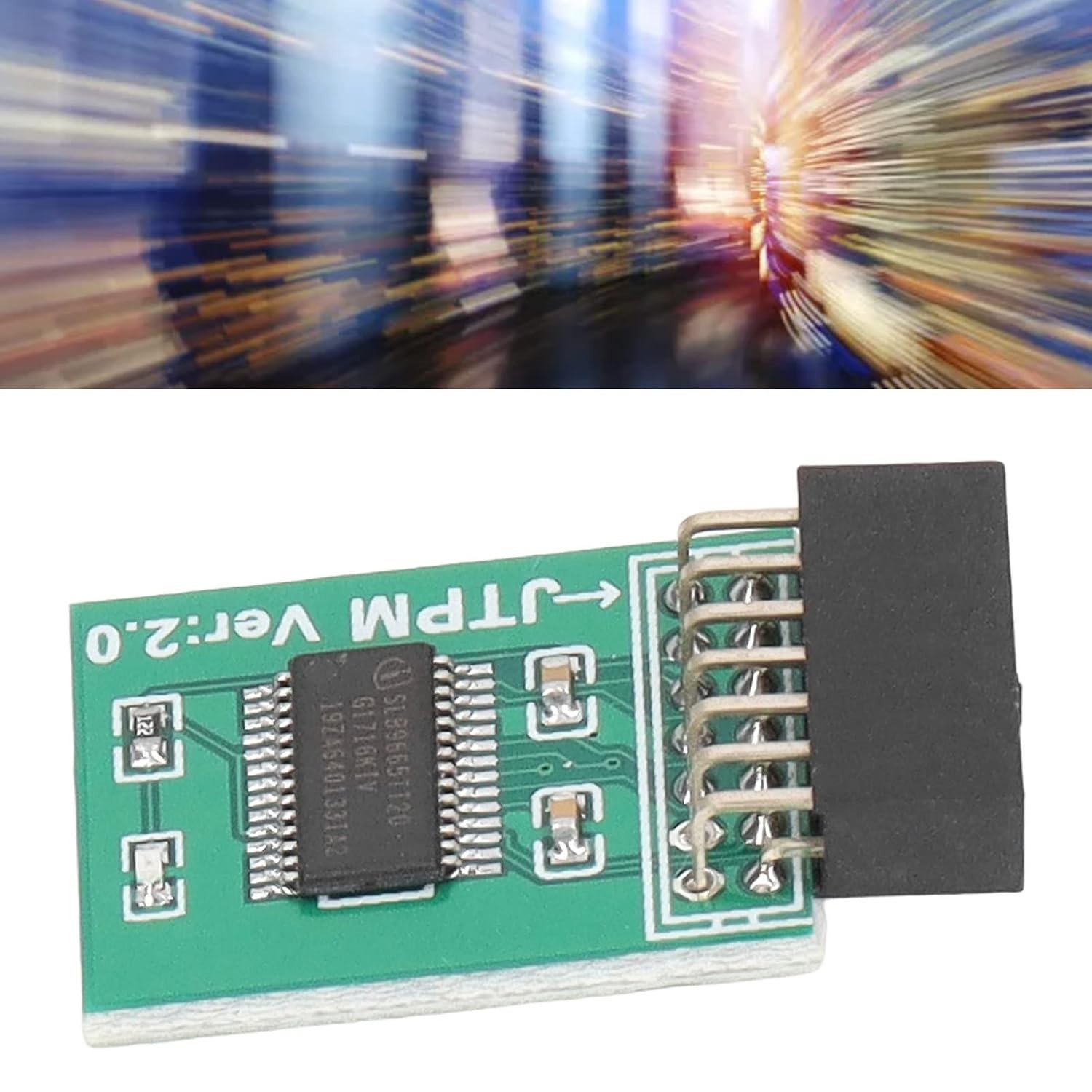 MSI TPM 2.0 Module for Win11 - Green Encryption Board, 14 Pin LPC Interface