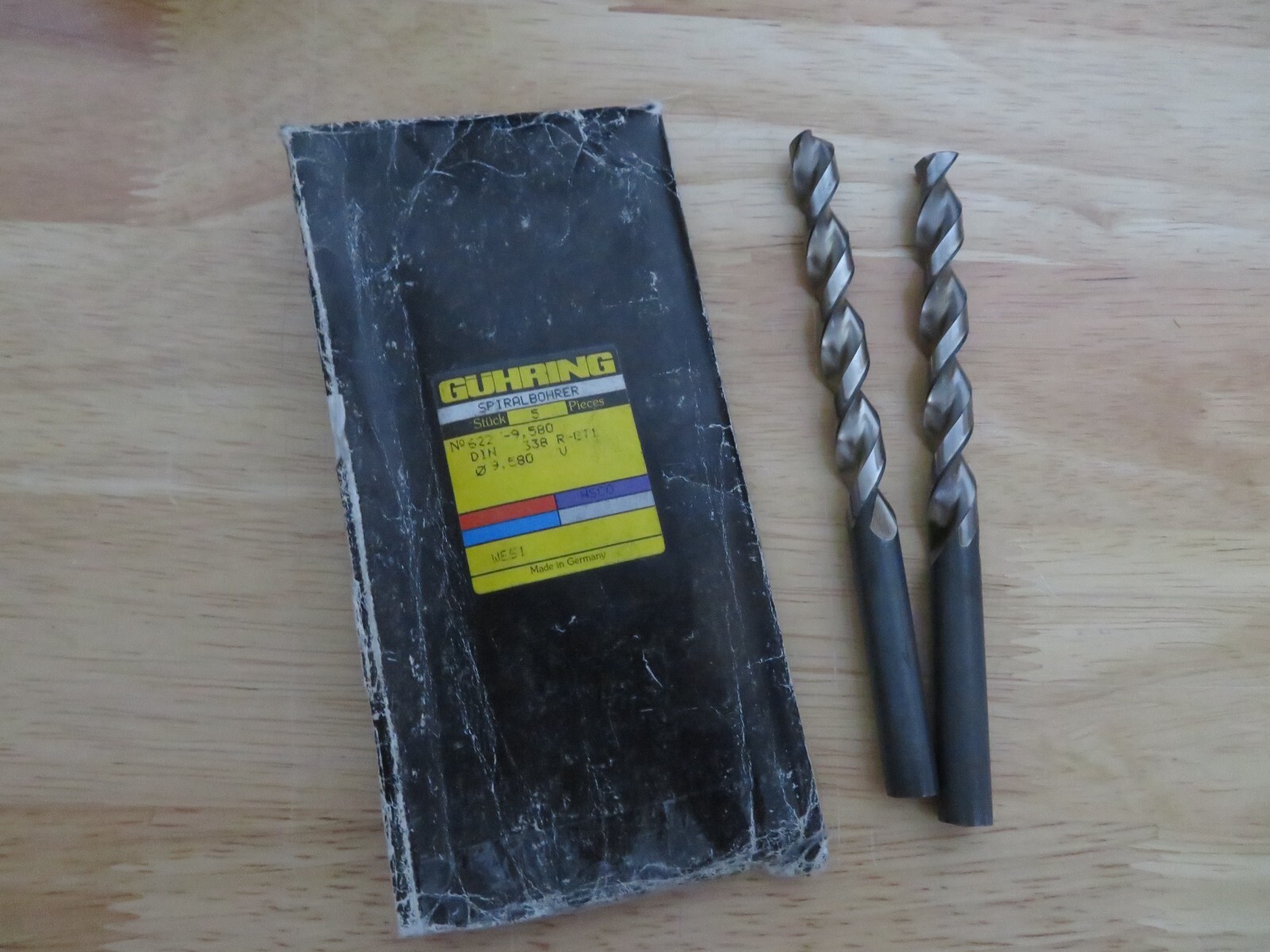 5 pcs GUHRING 9.58mm Metric 9.58 Letter V HSCO Cobalt Jobber Drills 622 GERMANY