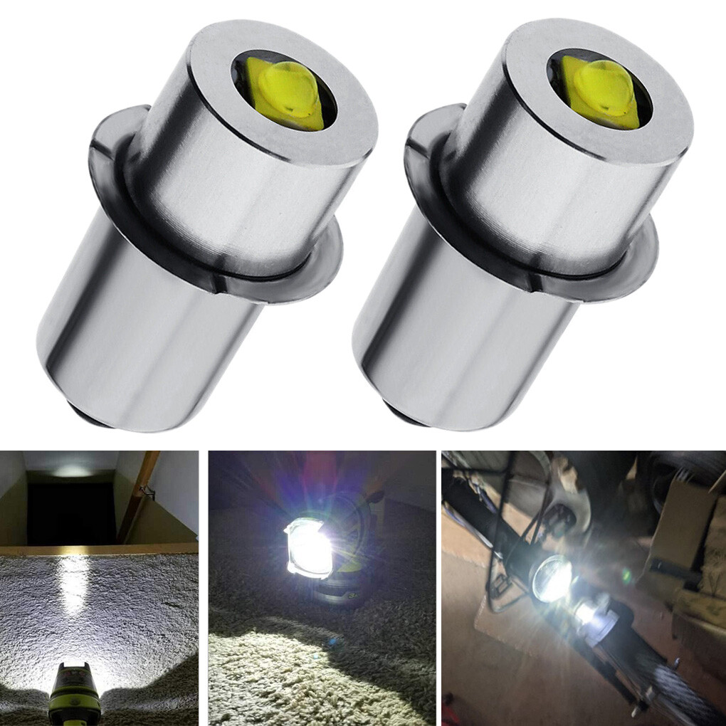 2Pcs Upgrade White LED Bulb 9.6V Bulb for Makita ML903 9.6 Volt Flashlight