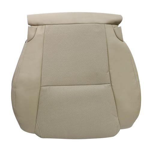 Driver Side Bottom Perforated Leather Seat Cover Compatible with Lexus Tan