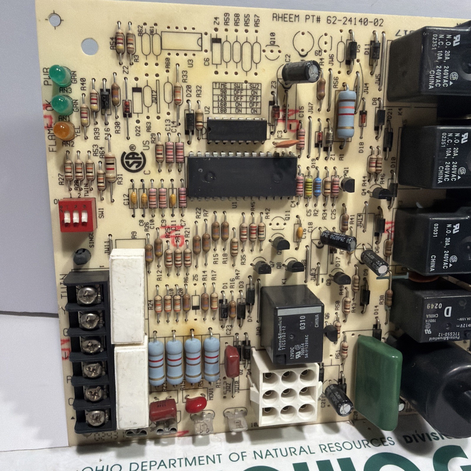 RHEEM 62-24140-02 CONTROL BOARD 1028-928