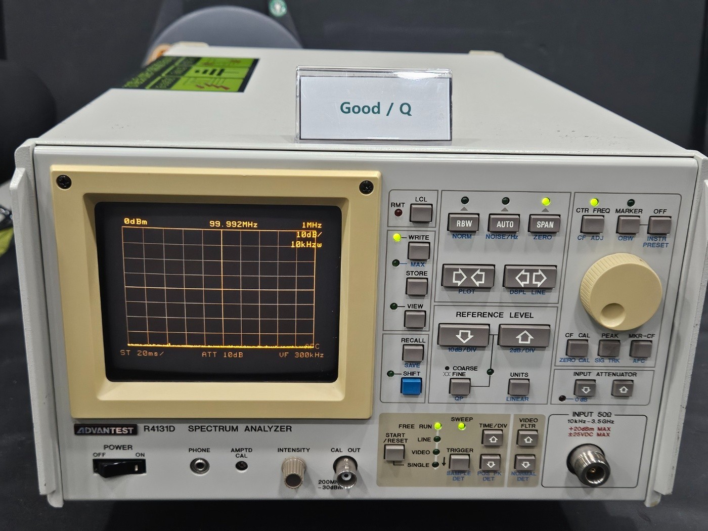 Advantest R4131D 3.5GHz Spectrum Analyzer (0175) Q