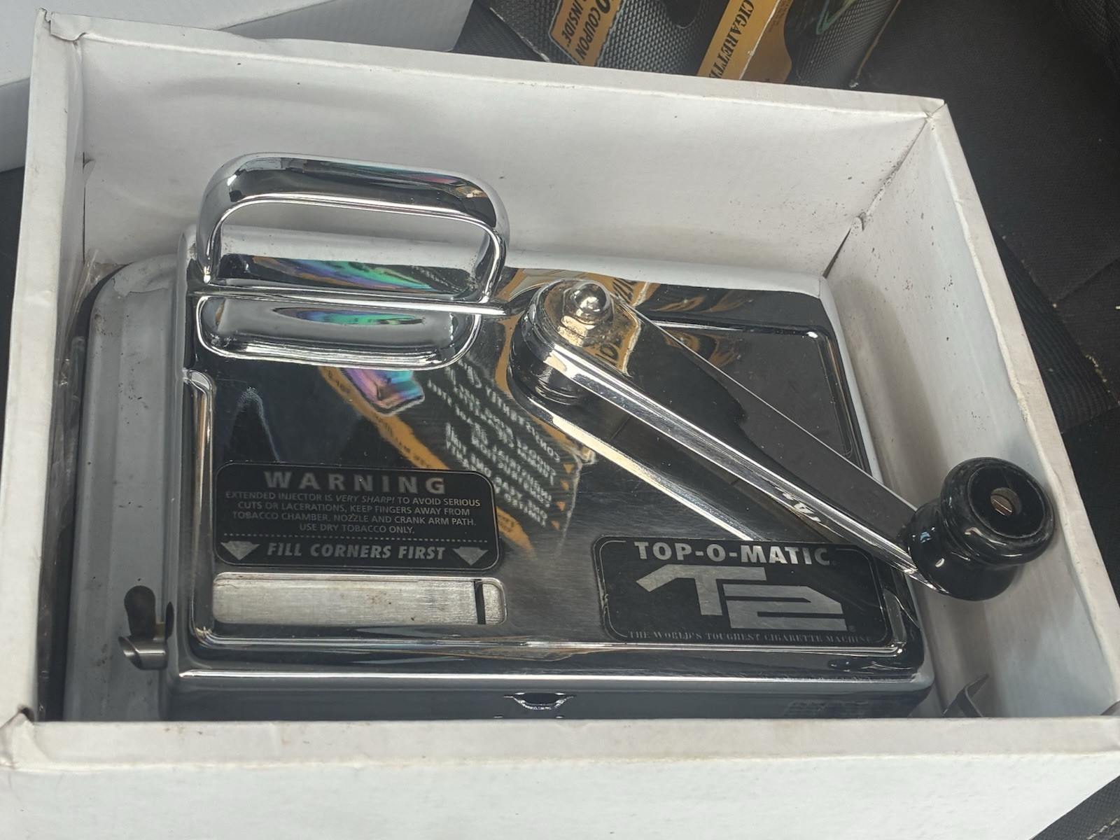 Top-O-Matic T2 Cigarette Rolling Machine in box