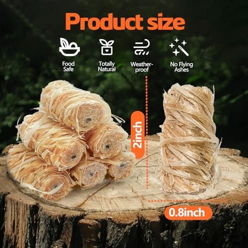 1296PCS Fire Starters for Campfires, BBQ, Camping, Quick Light, Waterproof Charc