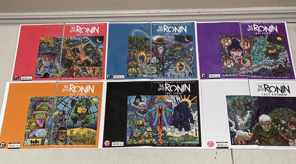 TMNT The Last Ronin Lost Years # 1 2 4 3 5  + Special Eastman Variant Set IDW