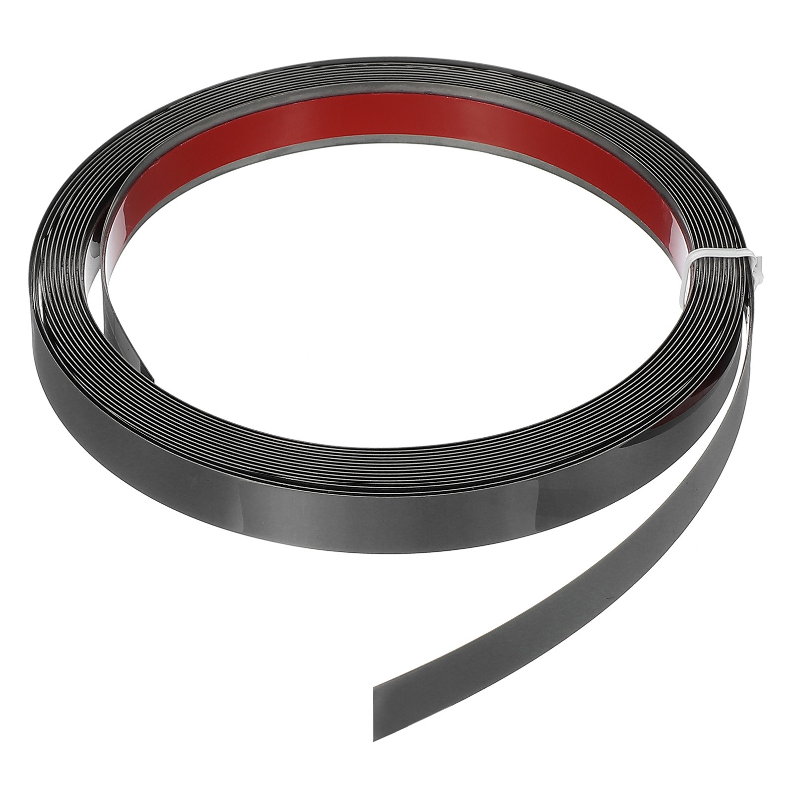 Metal Wall Trim 13.1ft x 0.59" Peel and Stick Stainless Steel Trim, Black