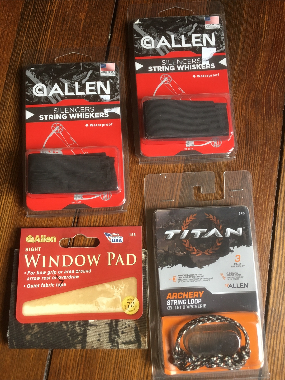 Allen Archery Accessory Lot Bow String Whiskers Archery NEW