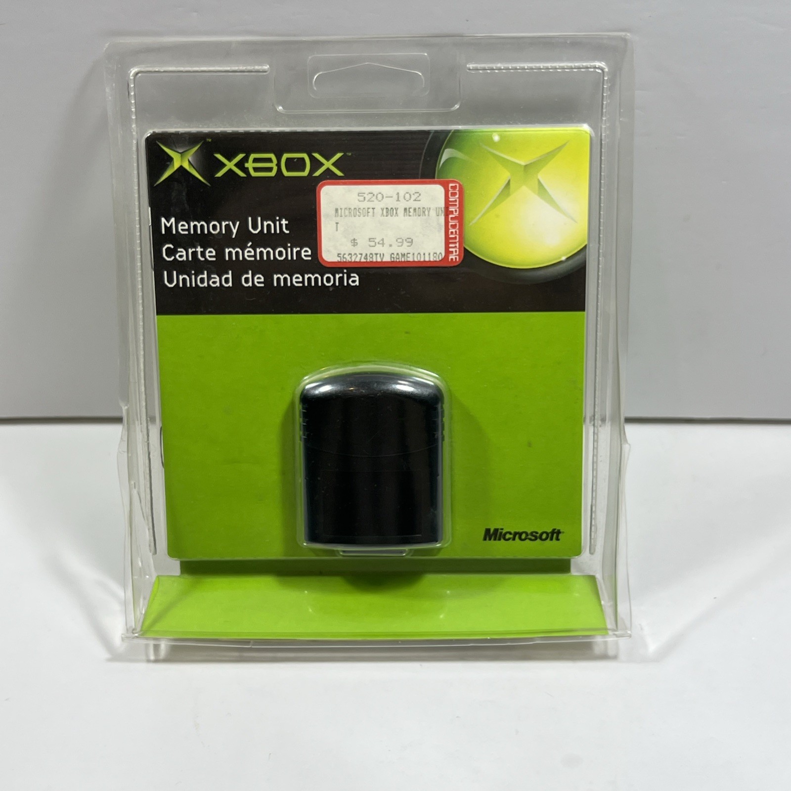 Original Xbox Memory Unit Card OEM Microsoft New Sealed
