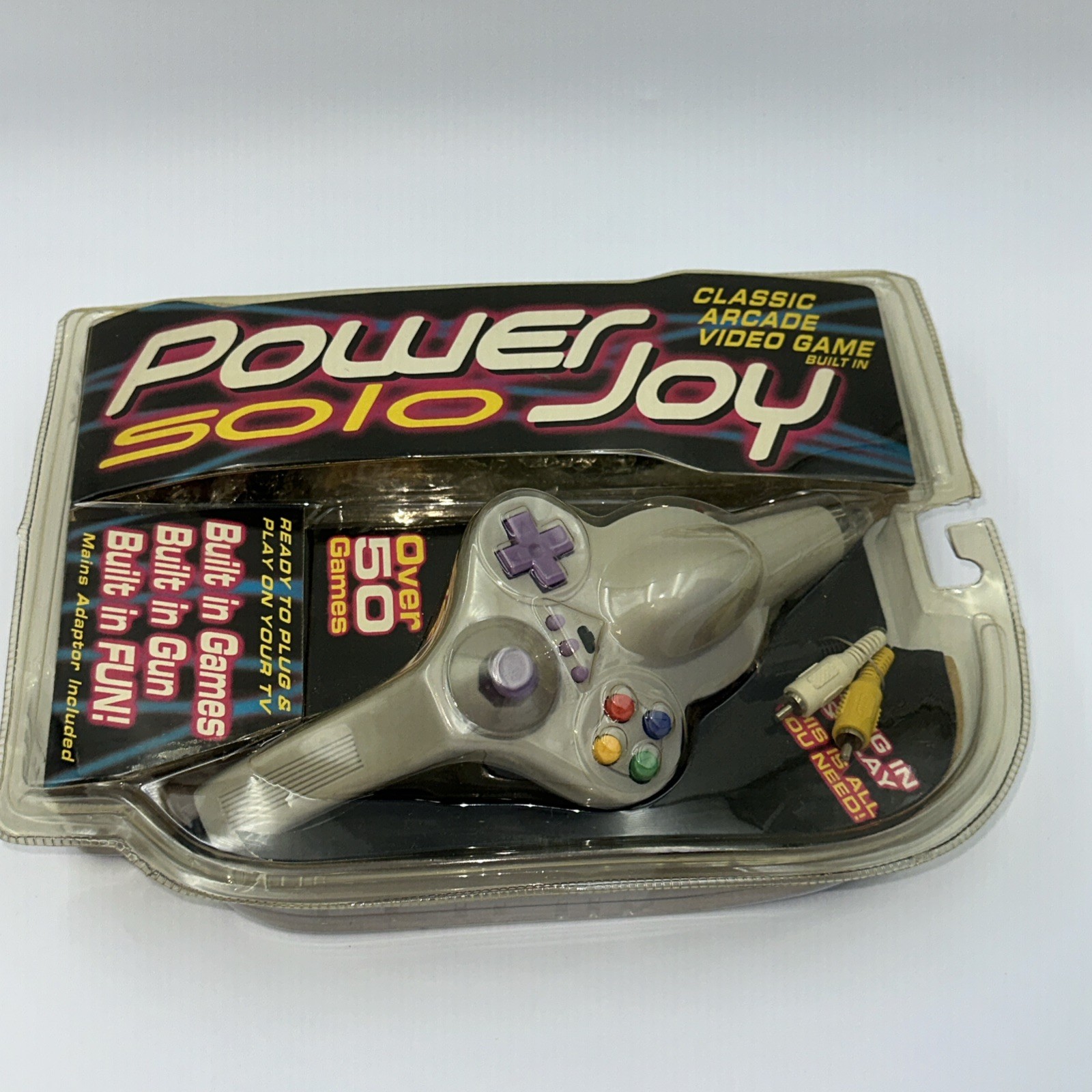 Power Solo Joy Classic Arcade Video Game Built In Over 50 Games New Sealed
