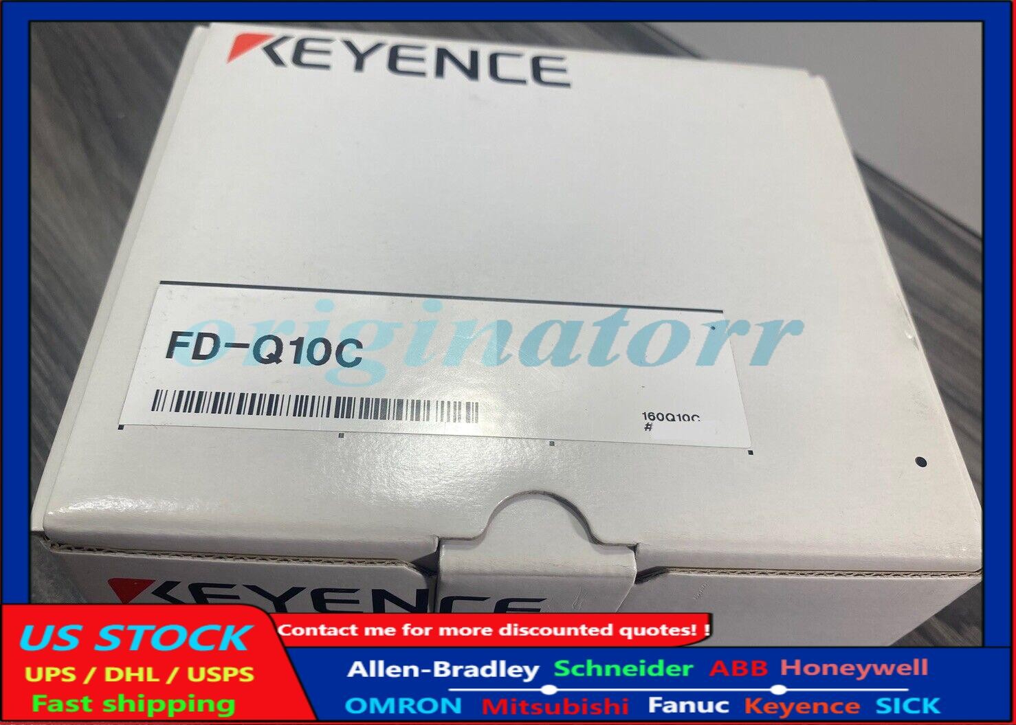 New Keyence FD-Q10C Clamp-on Digital Flow Sensor w/ Sensor Bracket 20-30VDC -USA