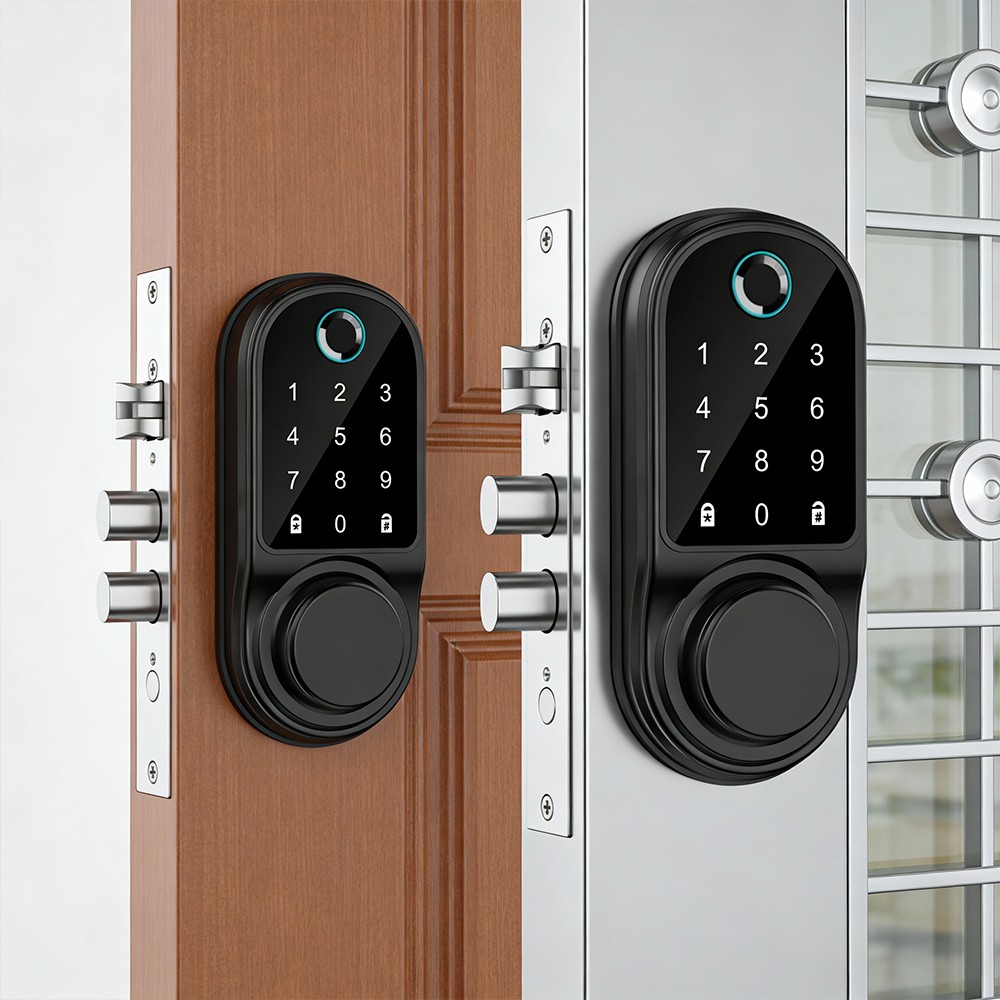 Cerradura De Huella Dactilar Inteligente Para Puerta Principal Exterior Interior