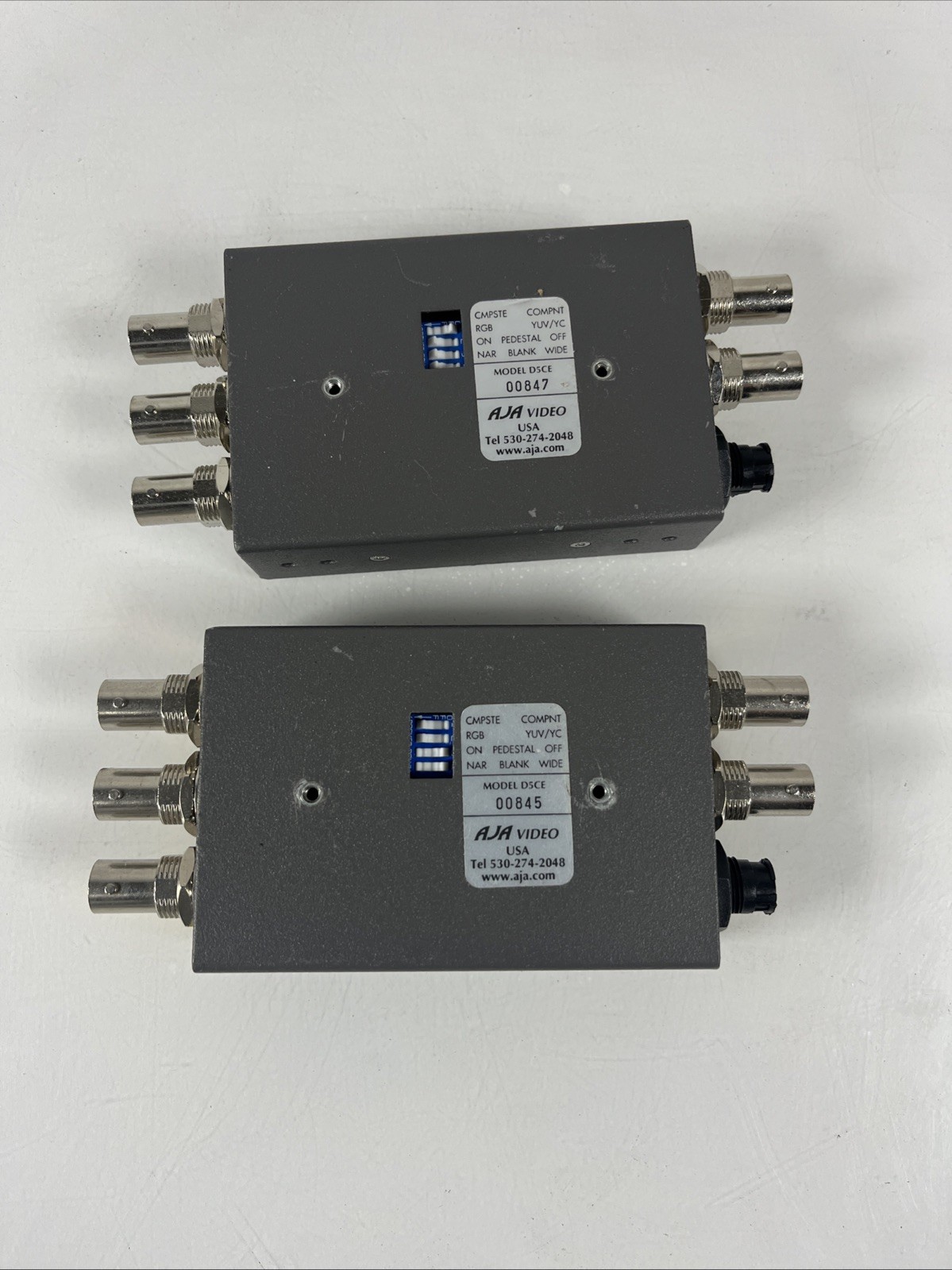 AJA D5CE HDTV SERIAL DIGITAL ENCODER Set of 2
