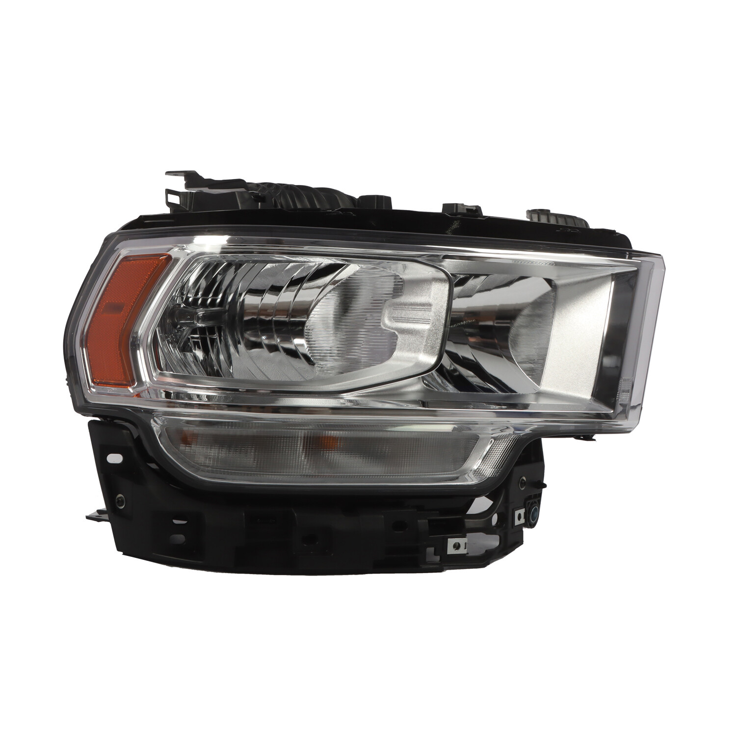 For 2019-2024 Ram 2500 3500 Headlight Headlamp Halogen Chrome Passenger Side