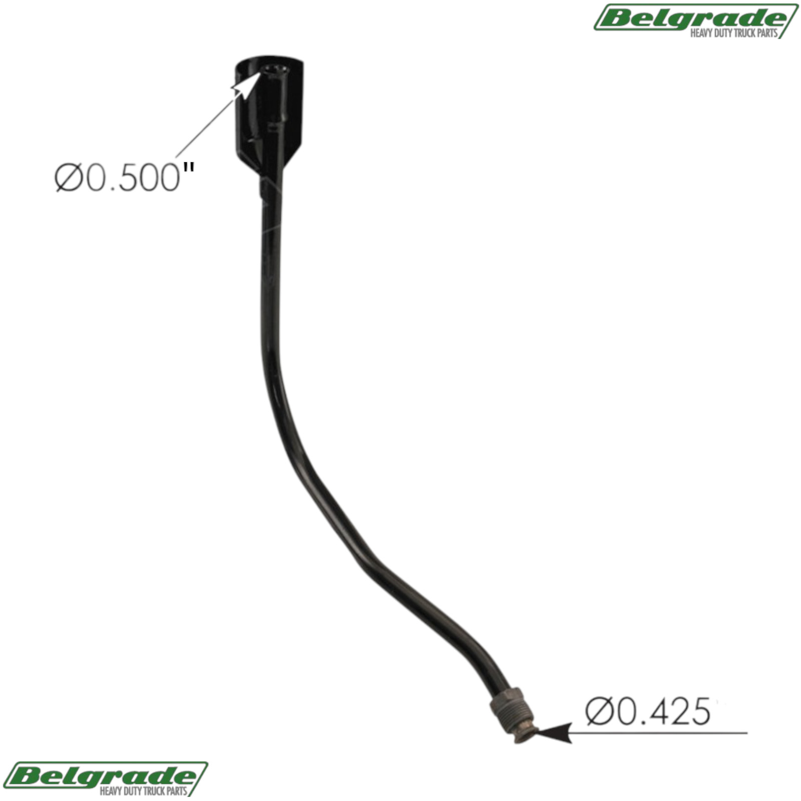 572.23956 Engine Oil Dipstick Tube Detroit Diesel Series 60 23533956