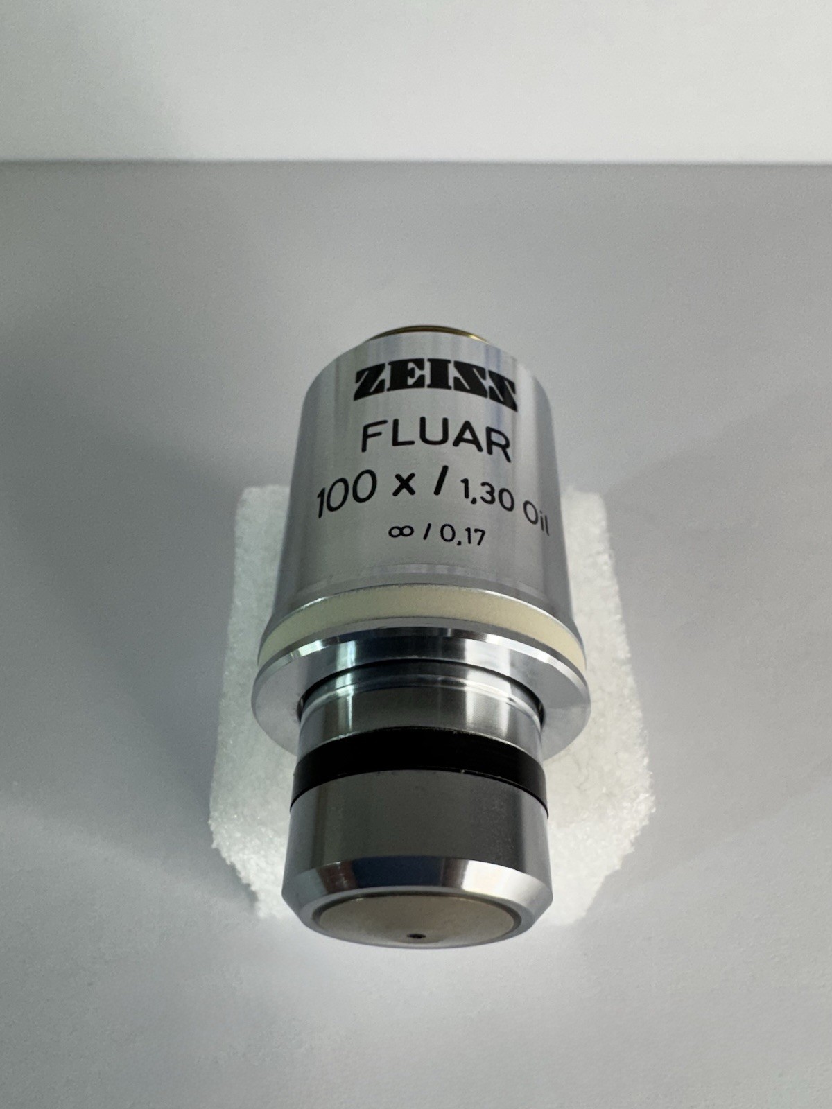 Zeiss Fluar 100x/1.30 Oil UV ∞/0.17 Microscope Objective Lens