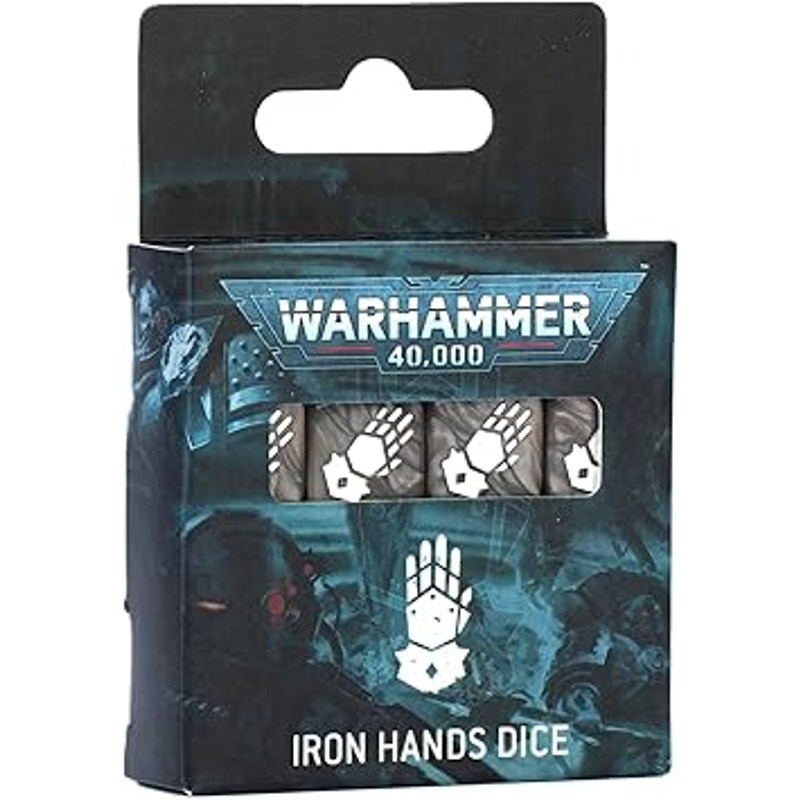 Iron Hands Dice Warhammer 40,000 Set 16mm NEW and Sealed Games Workshop
