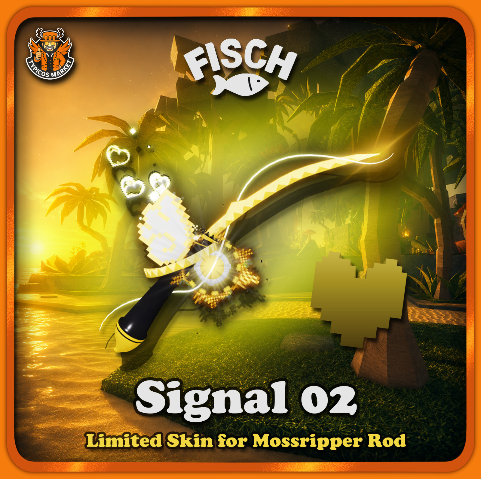 ⭐[FISCH]  - Signal 02 - [Limited Yellow Light for Mossripper Rod]✨
