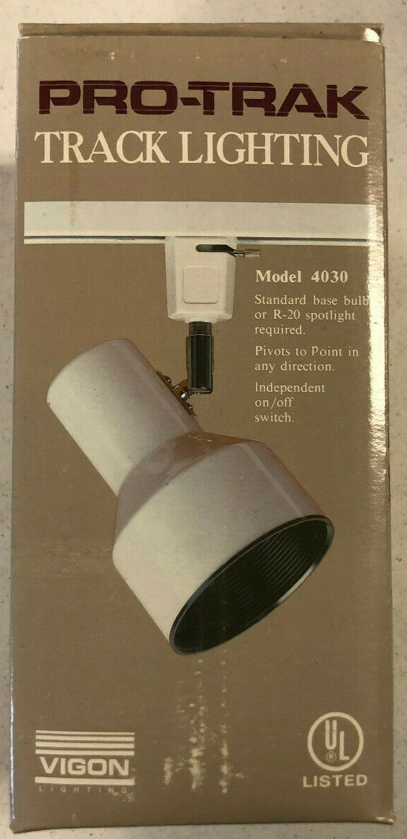 Pro-Trak Track Lighting Canister White Spot Task Model 4030 Home Improvement