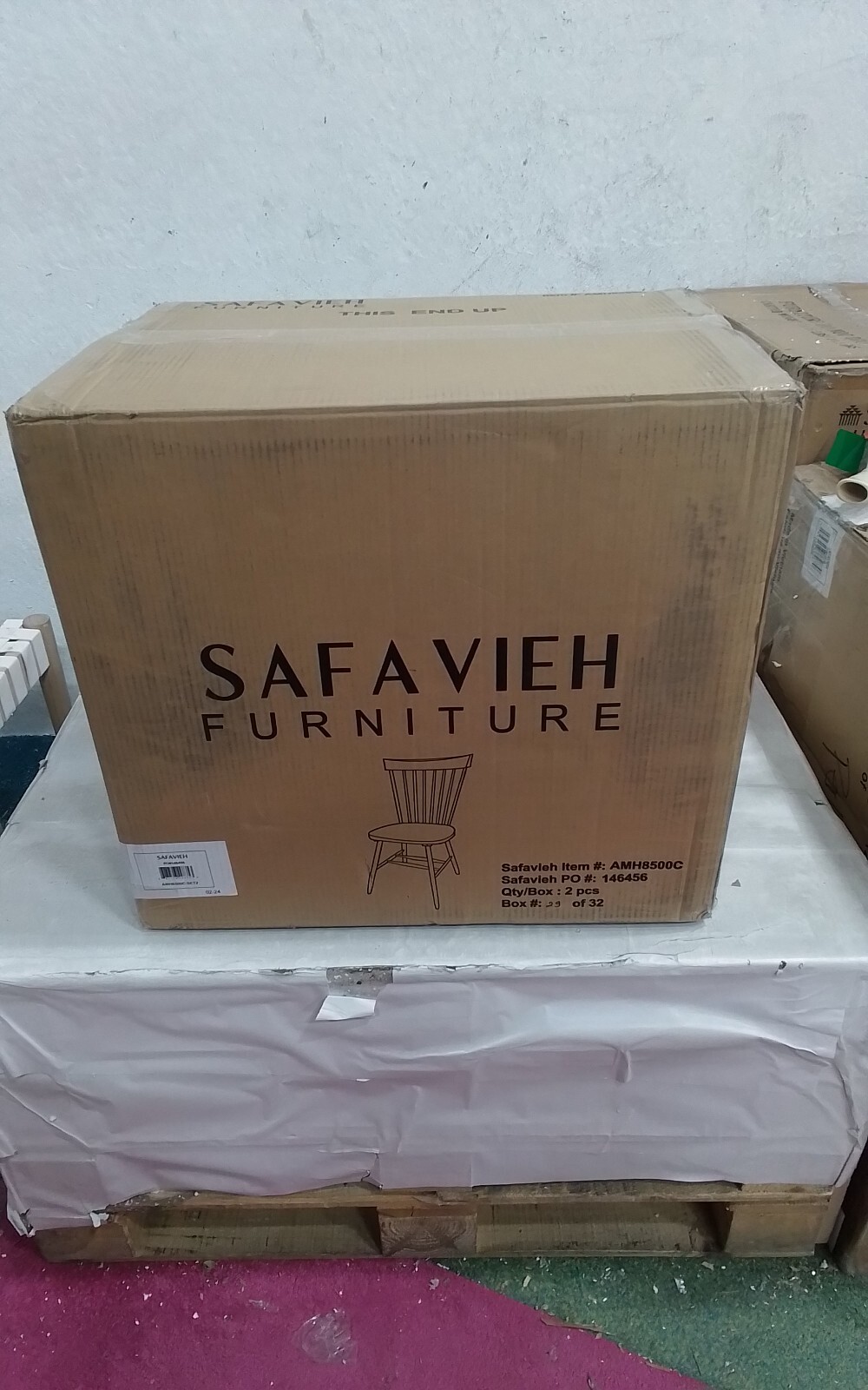 Safavieh PARKER SPINDEL SIDE CHAIR, Reduced Price 2172737303 AMH8500C