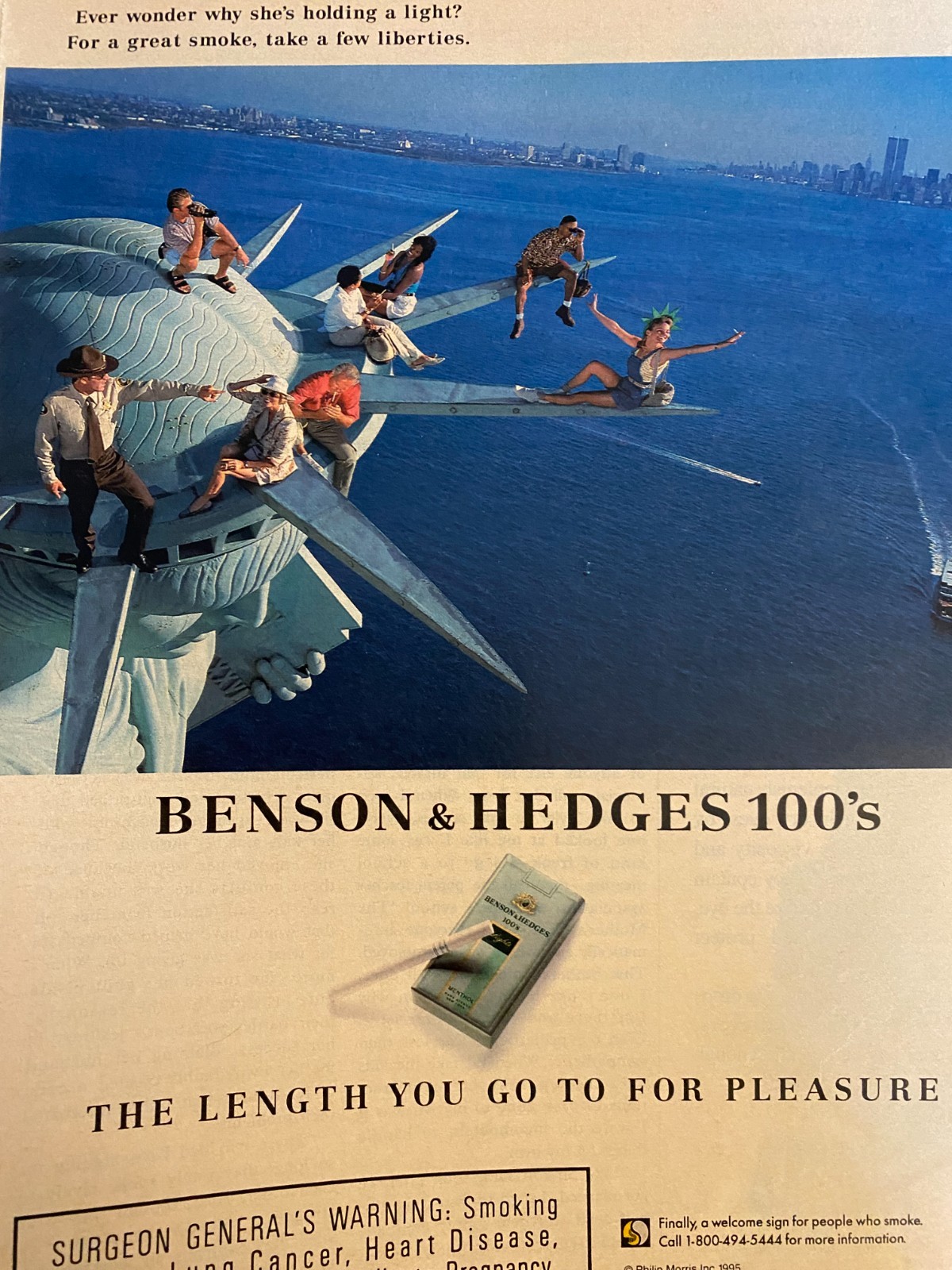 Benson and Hedges Cigarettes, Full Page Vintage Print Ad