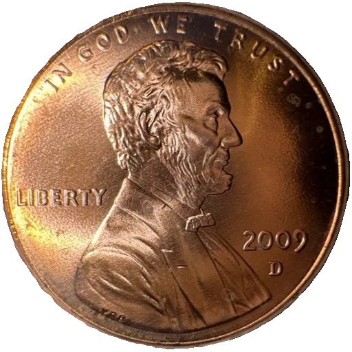 2009-D - BU - Lincoln Log Cabin Early Childhood Cent Penny