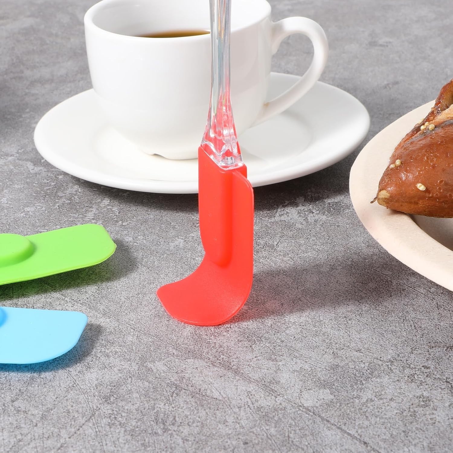 Small Silicone Spatula 6 Pack Heat Resistant Mini Rubber Scraper Kitchen Tool fo
