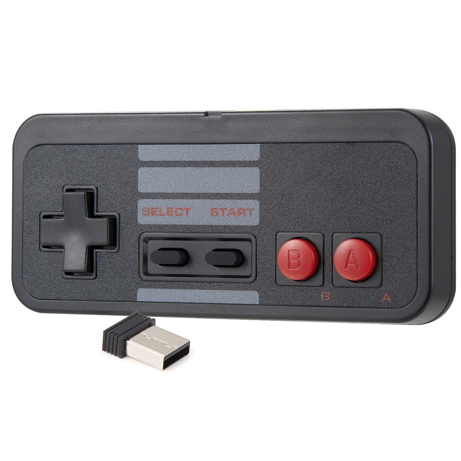 Wireless USB Nes PC Controller Gamepad Rechargeable Remote for Windows PC MAC