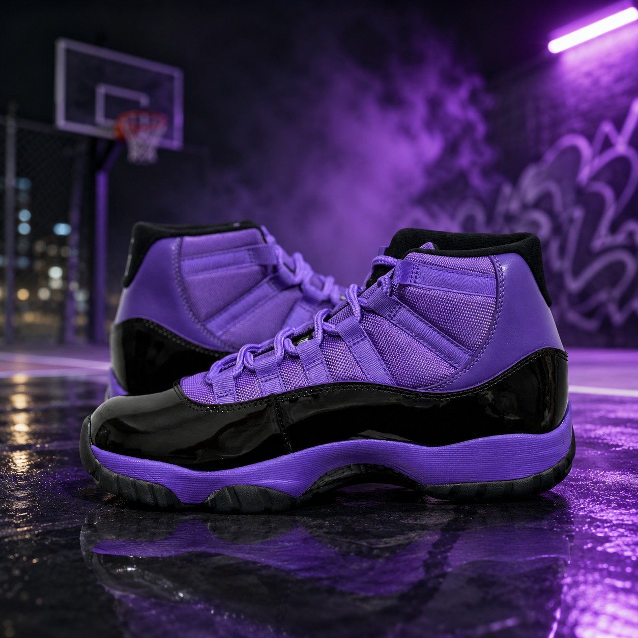 NEW Jordan 11 Purple Black CT8012-500 Men's Size US 7-12
