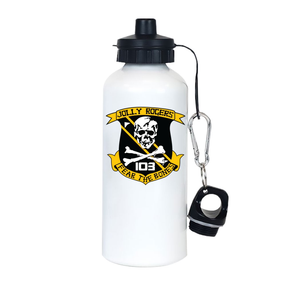 Jolly Rogers VFA-103 Fear The Bones Aluminum Water Bottle