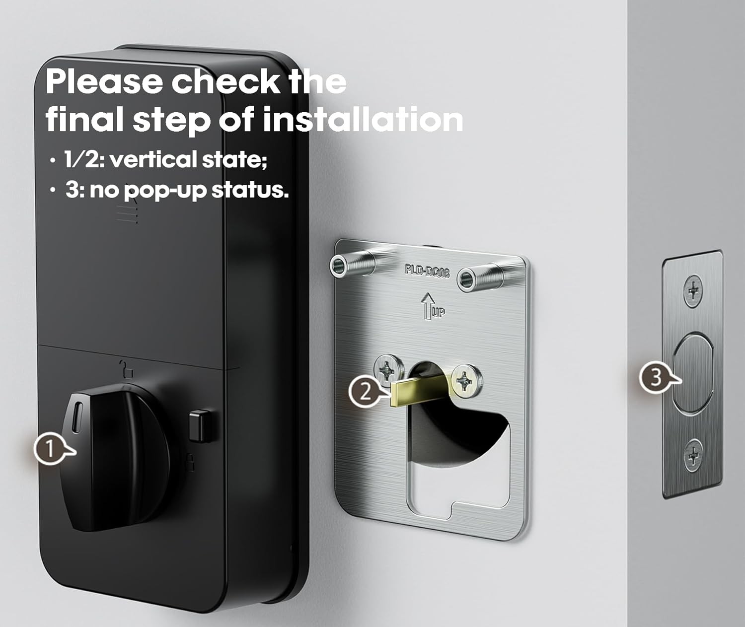 |One Key for Two Lock | Keyless Entry Door Lock Deadbolt with Handle Set