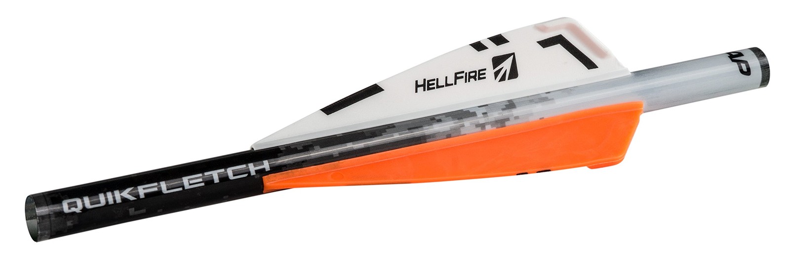 NAP Quikfletch 3" Hellfire Crossbow Fletching (6 Pack), Orange One Size, W/O/O