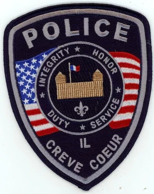 ILLINOIS IL CREVE COEUR POLICE NICE SHOULDER PATCH SHERIFF