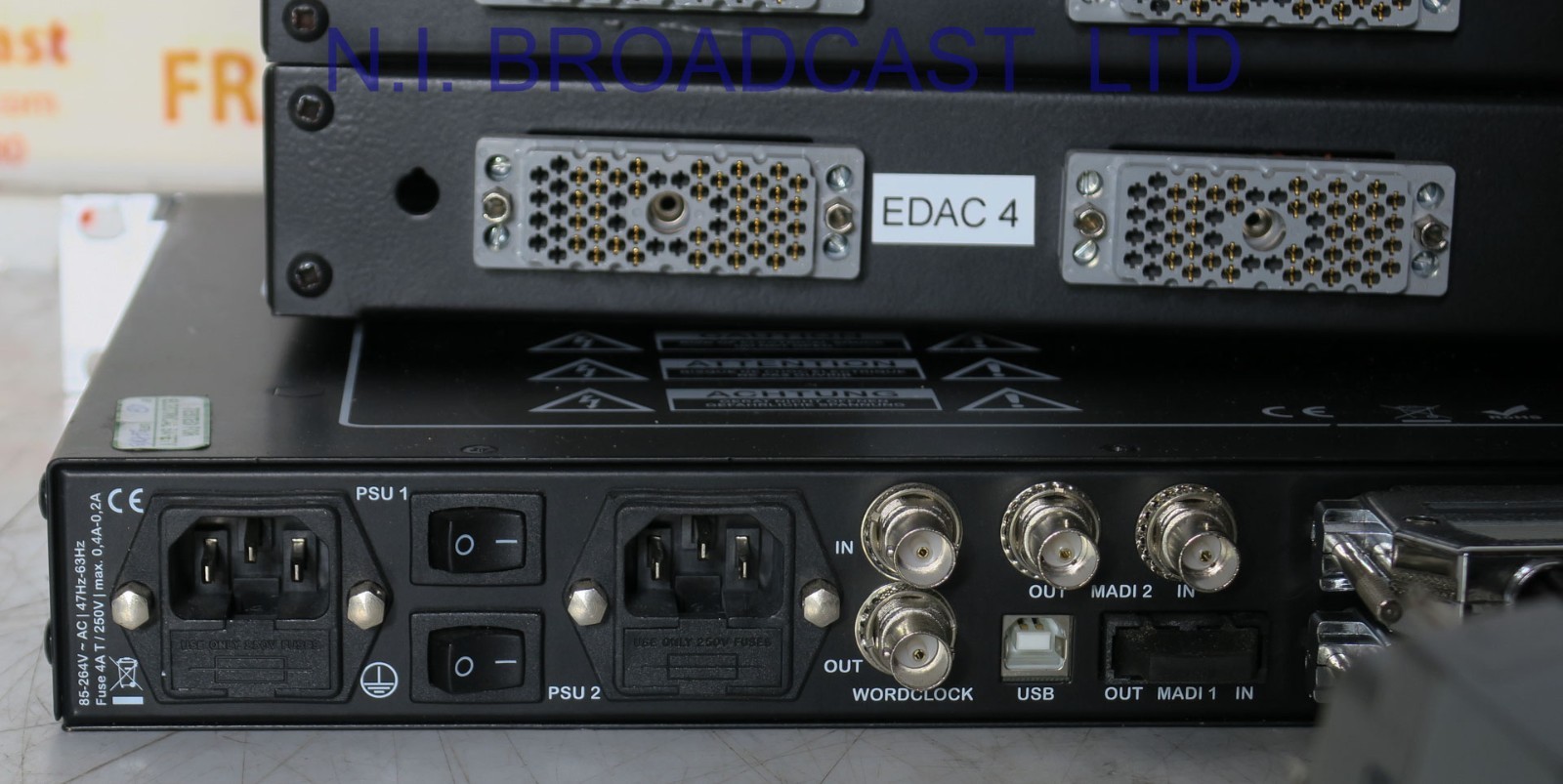 Dotec  Andiamo  32channel madi AD / DA converter with jackfields +cables