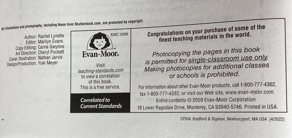 EVAN-MOOR 6 SKILL SHARPENERS GEOGRAPHY & CRITICAL/CREATIVE THINKING ACTIVITIES