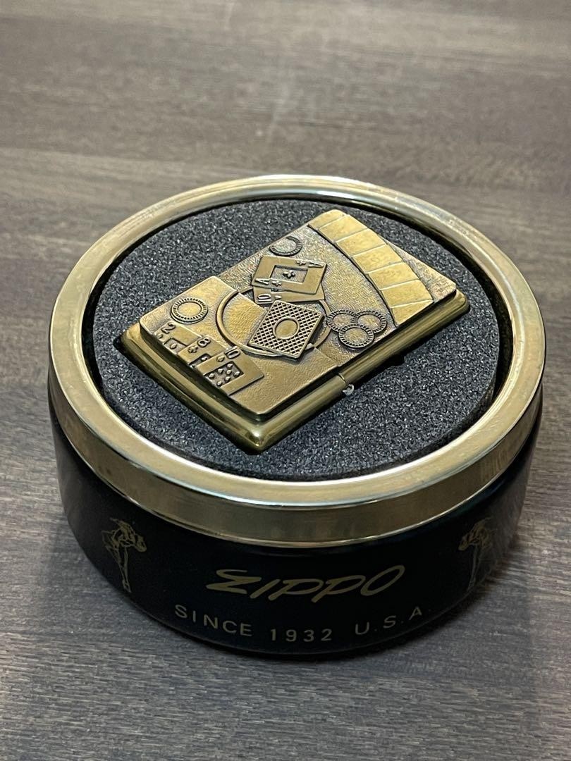ZIPPO Lighter BLACKJACK playing cards with ashtray ZIPPO ZIPPO ZIPPO ZIPPO ZIPPO