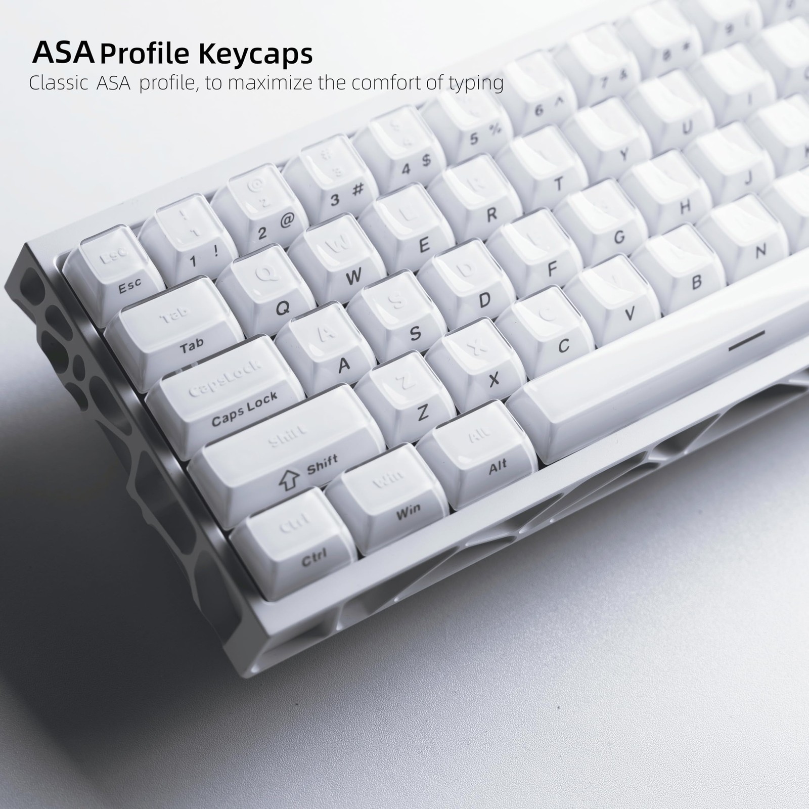 White Jelly Keycaps 3.0, Shine Through Keycaps