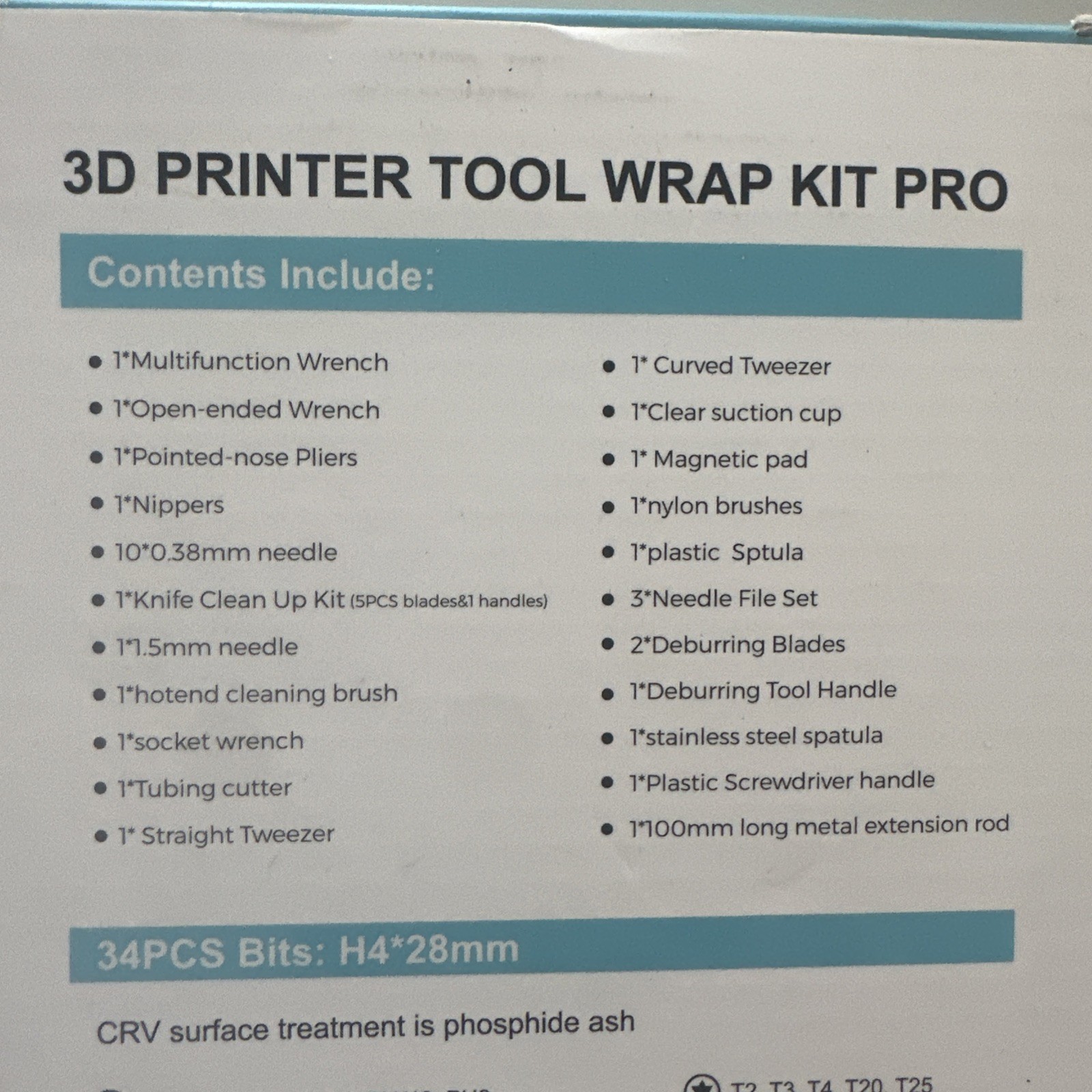 Creality 3D Printer Tool Wrap Kit Pro - New