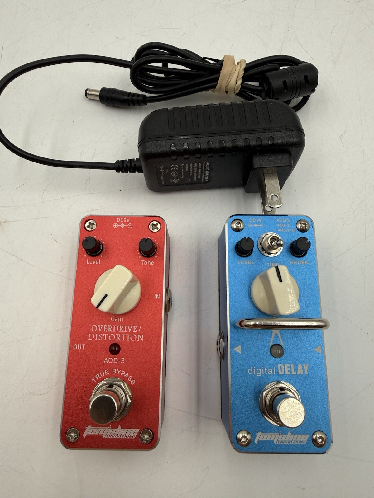 Tomsline Engineering Digital Delay APE-3S & Overdrive Distortion AOD-3 Pedal