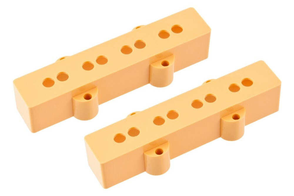 NEW - Allparts Pickup Covers For Fender Jazz Bass - CREAM, #PC-0953-028