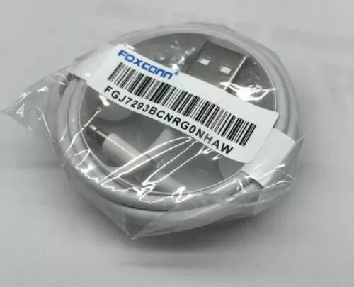 100X Foxconn OEM USB Charger Cord Cable For Apple 12 Pro Max, 11, X, 8, 7, 6