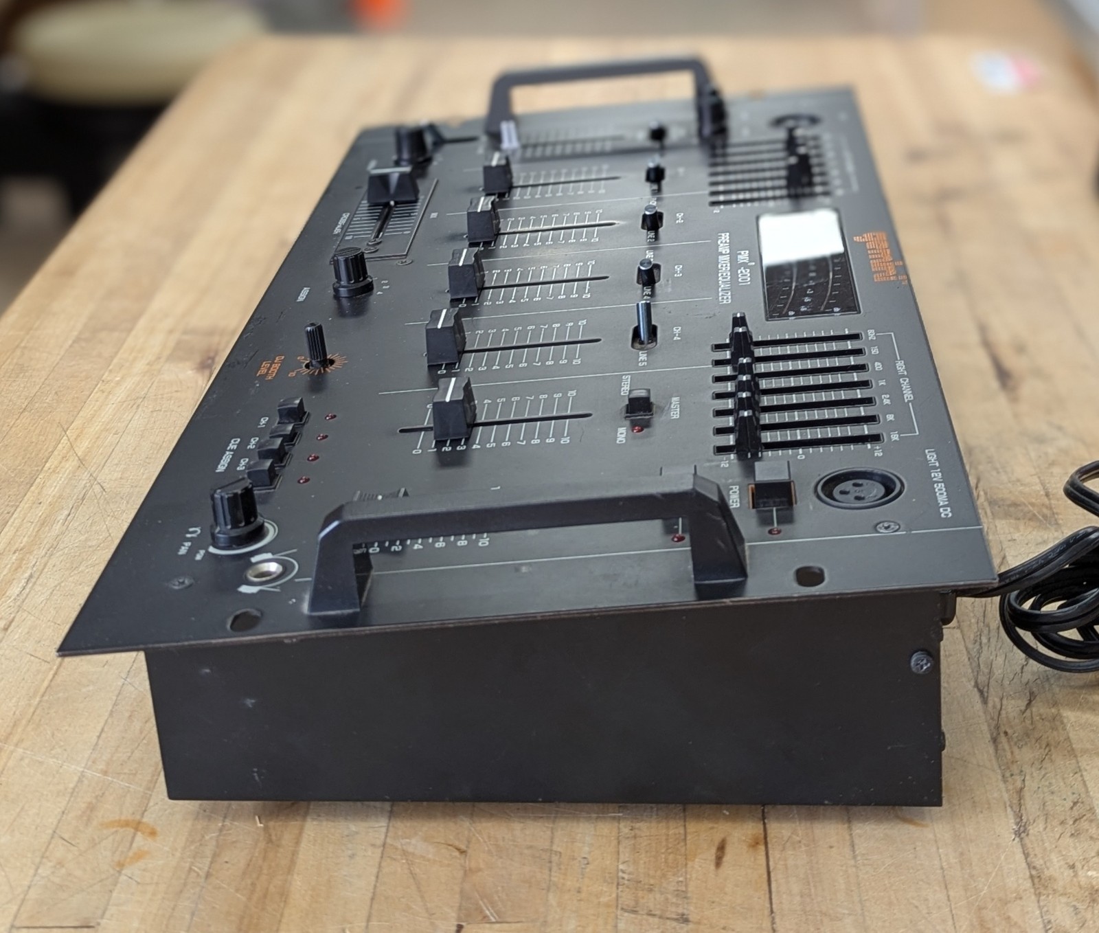 GEMINI PMX-2001 STEREO 4 CHANNEL PRE-AMP DJ PRO MIXER/EQUALIZER