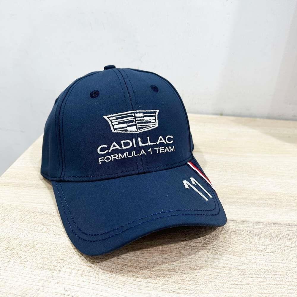Cadillac F1 Racing #11 Men's Casual Outdoor Sports Baseball Cap Adjustable Blue