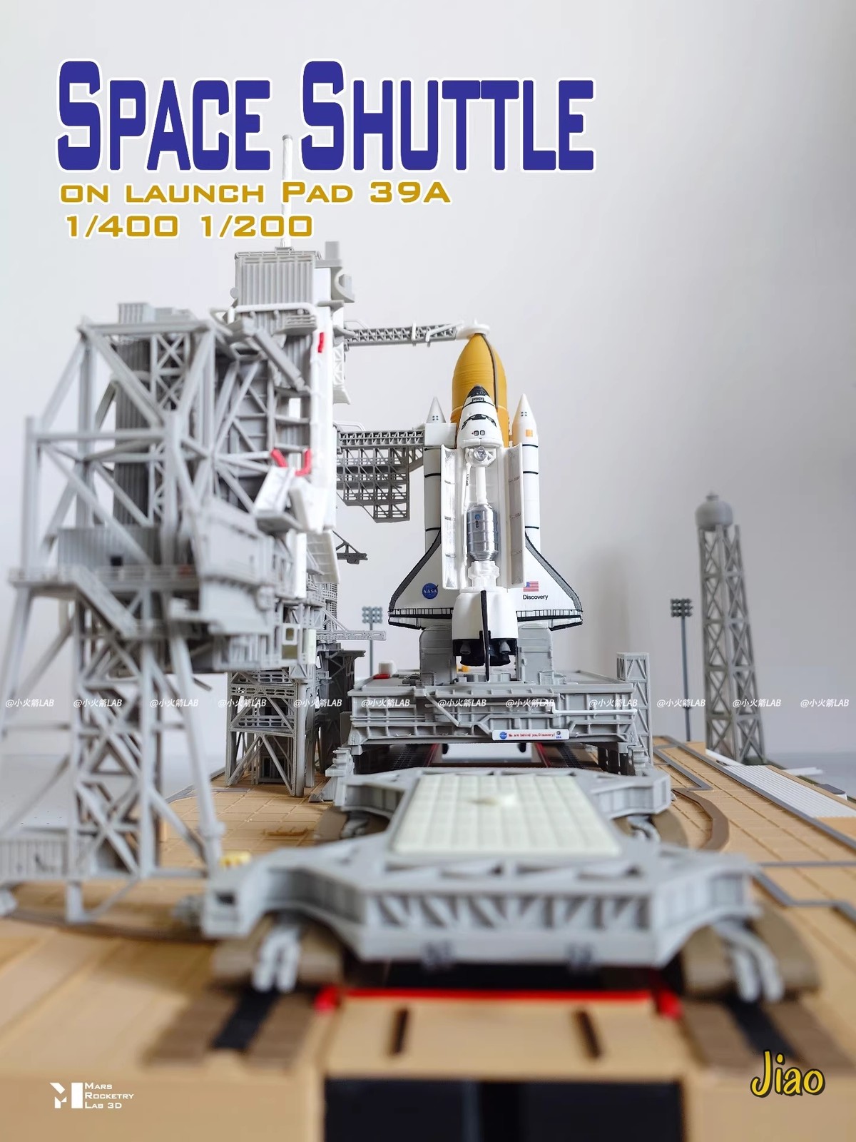 1/400 39A Space Shuttle Launch Site 3D Printed Painted Model