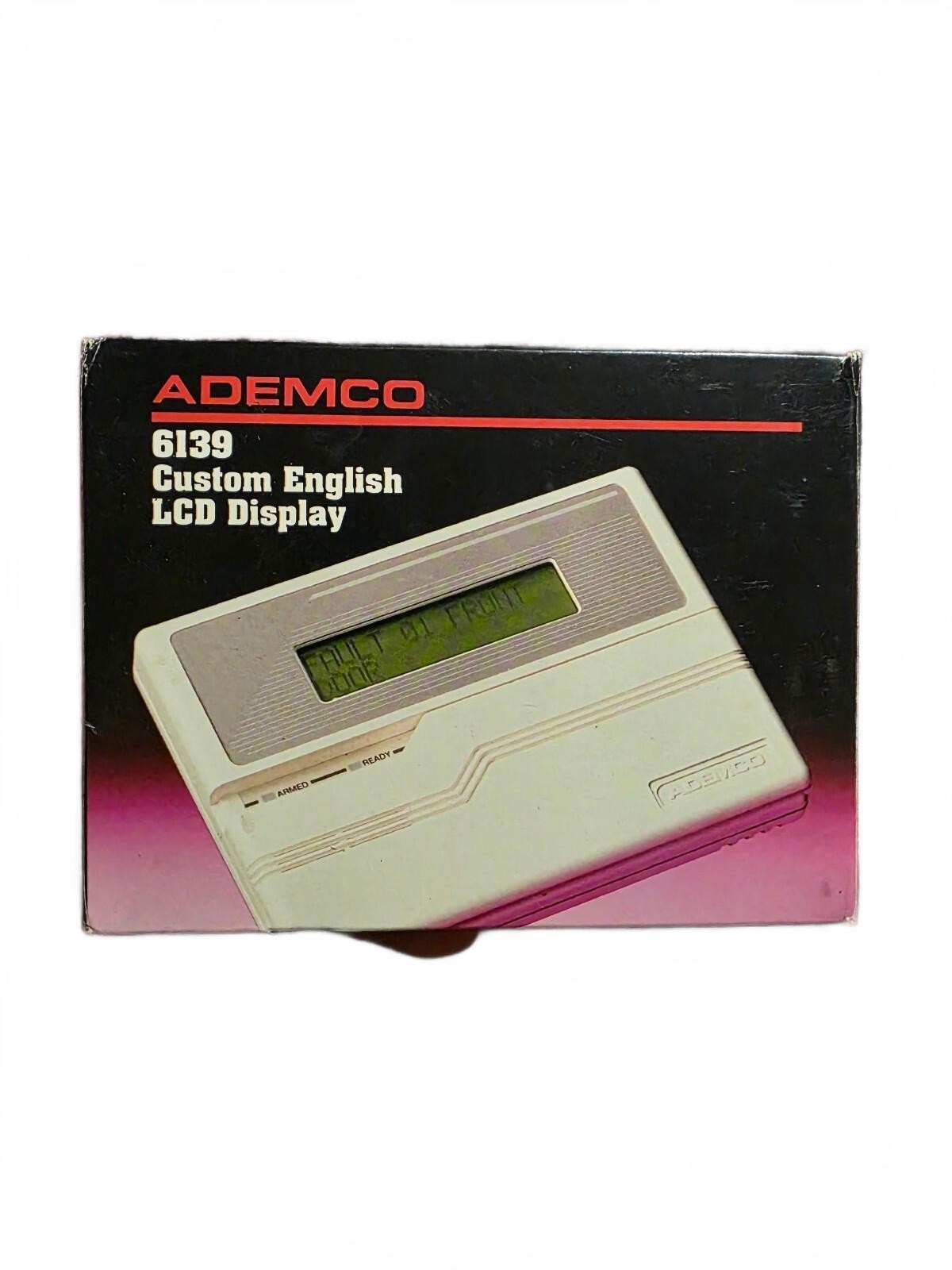 VTG NOS Ademco 6139 Custom English LCD Display Security Keypad