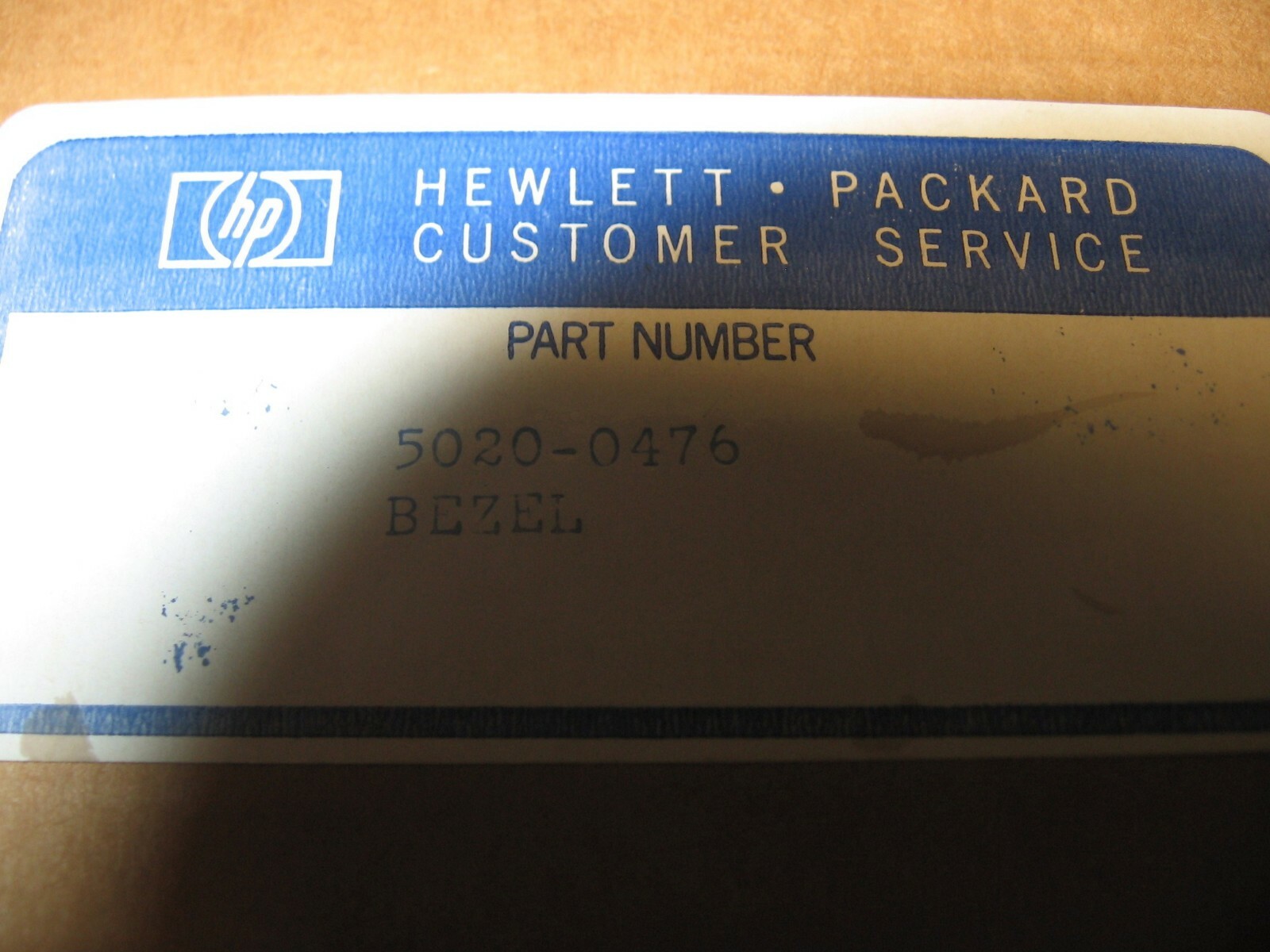 HP 5020-0476 Bezel