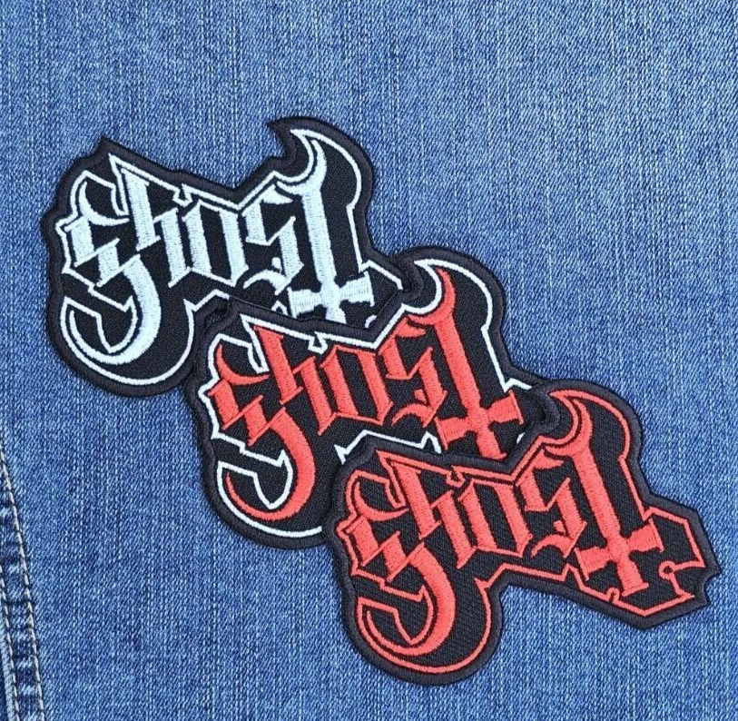 Ghost patch, Ghost embroidery patch, Ghost rock band patch, iron/sew on patch,