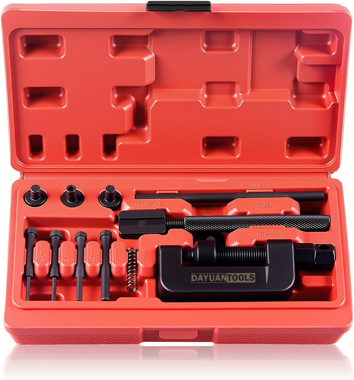 13 Pcs Motorcycle Chain Breaker Set, Chain Removal Tool Chain Cutter and Riveter