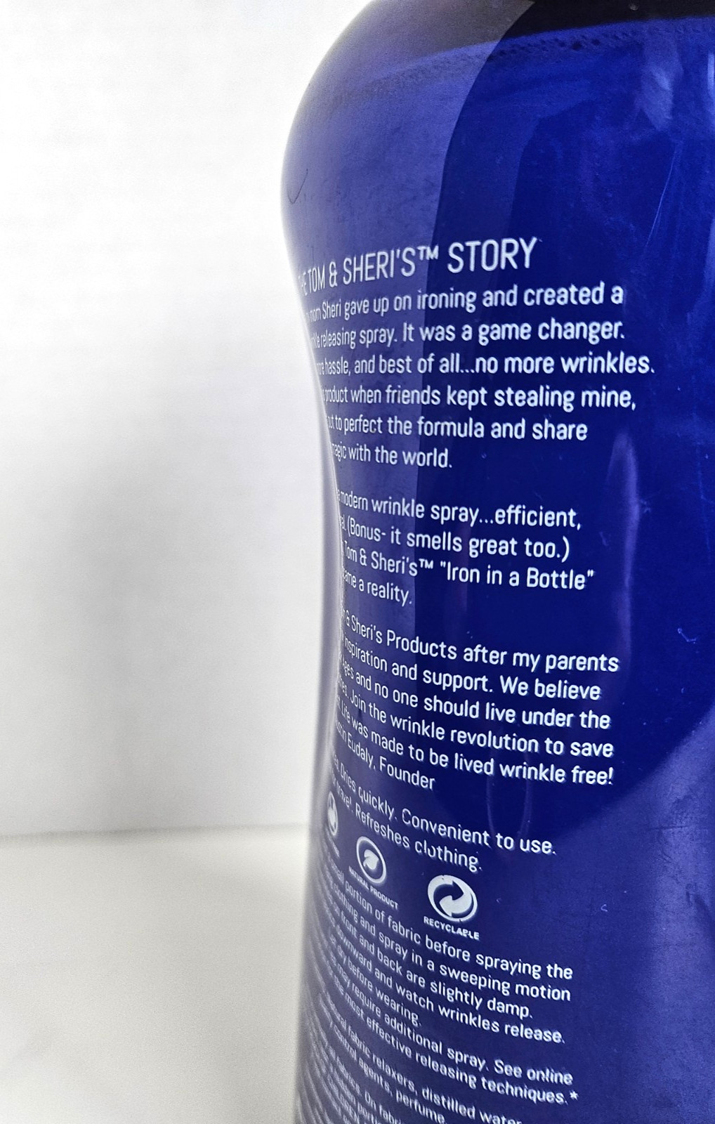 Tom & Sheri's Iron In a Bottle Wrinkle Release 32 oz