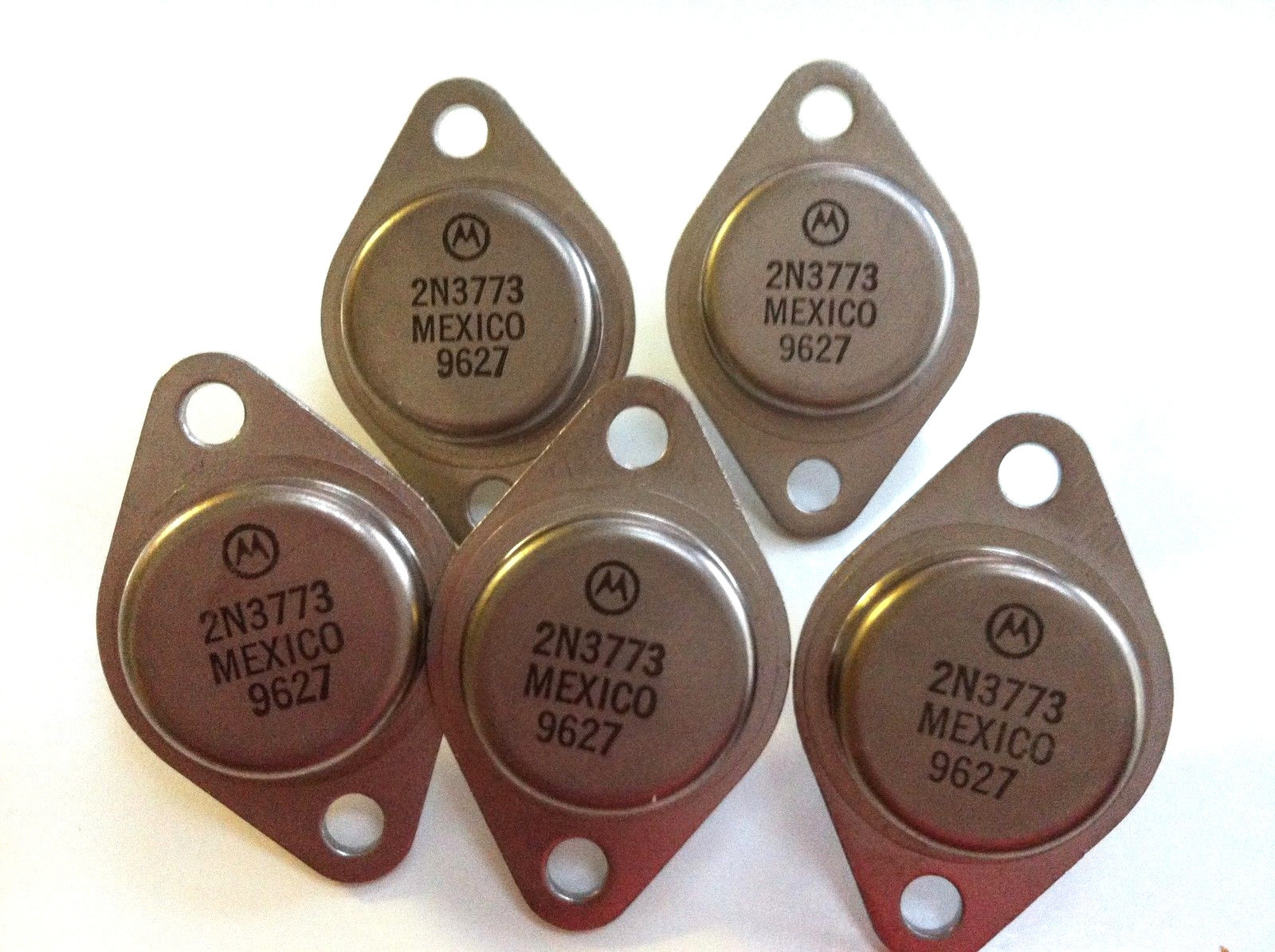 LOT OF 5 2N3773 TO-3  Power Transistors 16A 140V NPN New Original MOTOROLA